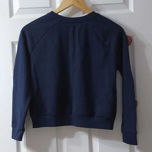 NWT Gymboree Pom Pom Sweater, Navy,  Size Large (10-12) - Picture 3 of 6